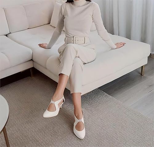 Dress Shoes for Women - White Pu