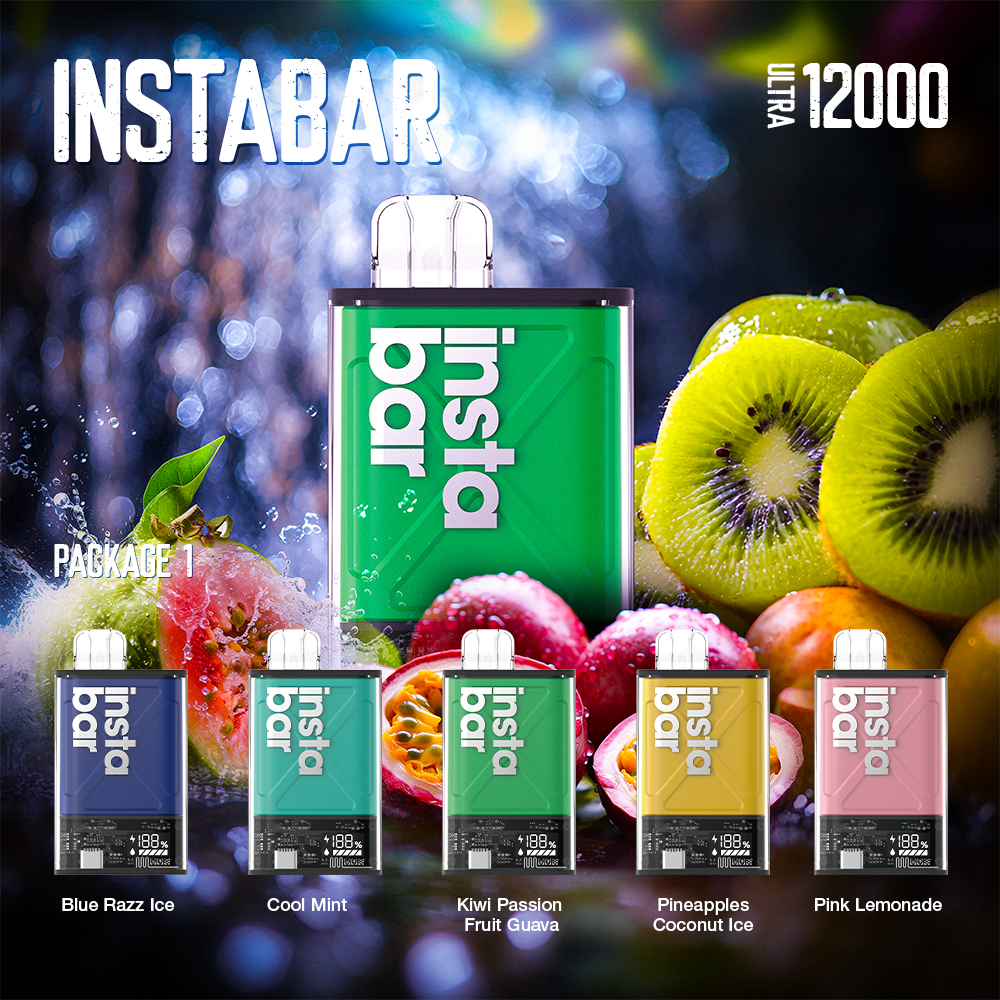AUInstabar Ultra 12000 PUFFS【AU ONLY : Solo Fast Delivery 】