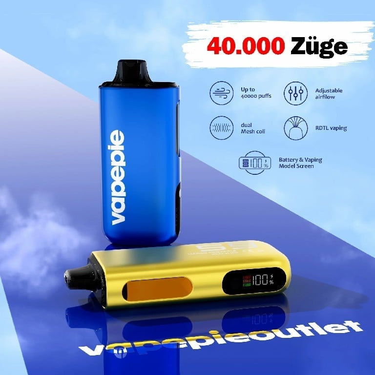 VAPEPIE Max 40000 Puffs - No Burnt Taste - The World's Slimmest Vape!