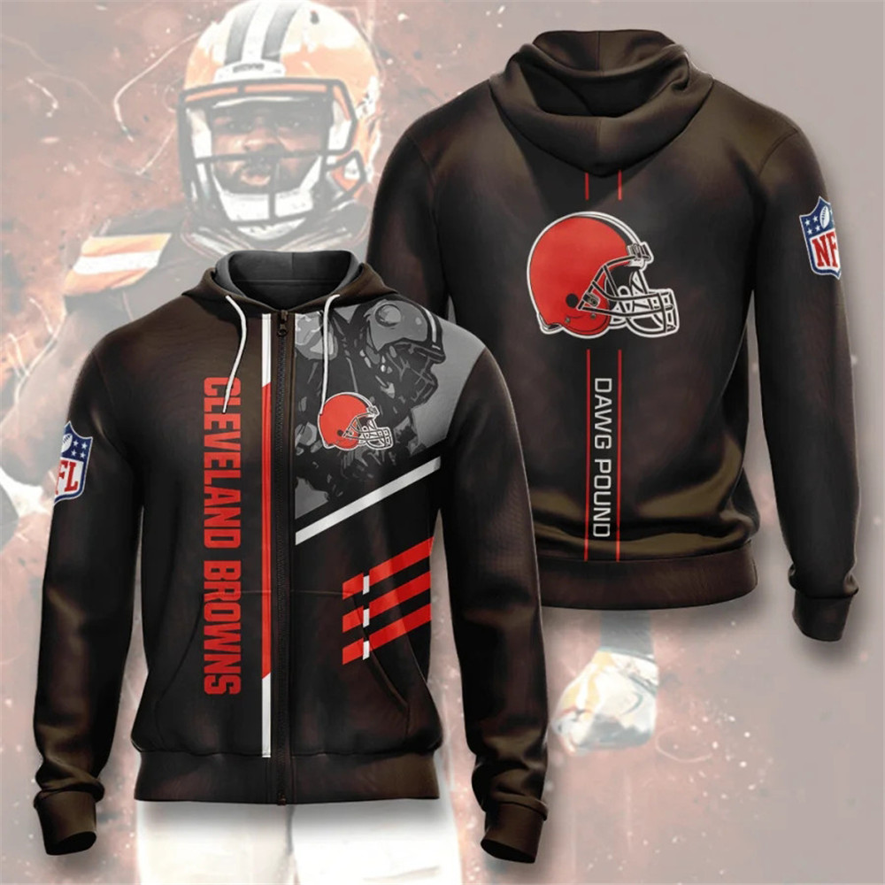 CLEVELAND BROWNS 3D HOODIE CCBB007