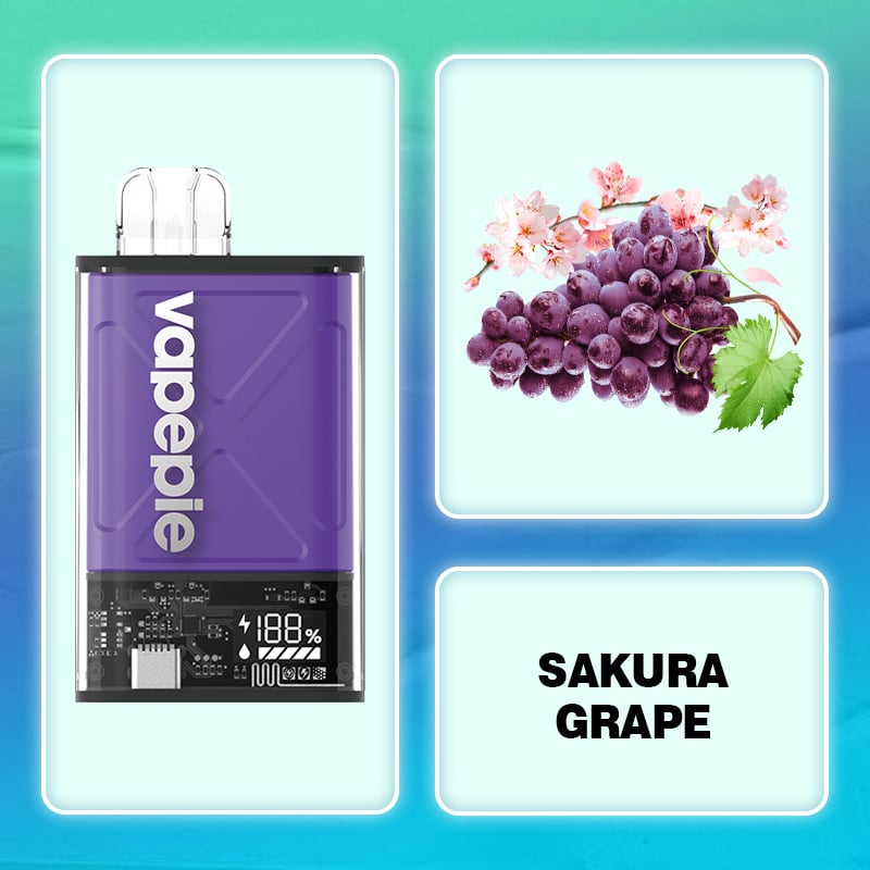 Sakura Grape & VAPEPIE Ultra 12000 PUFFS