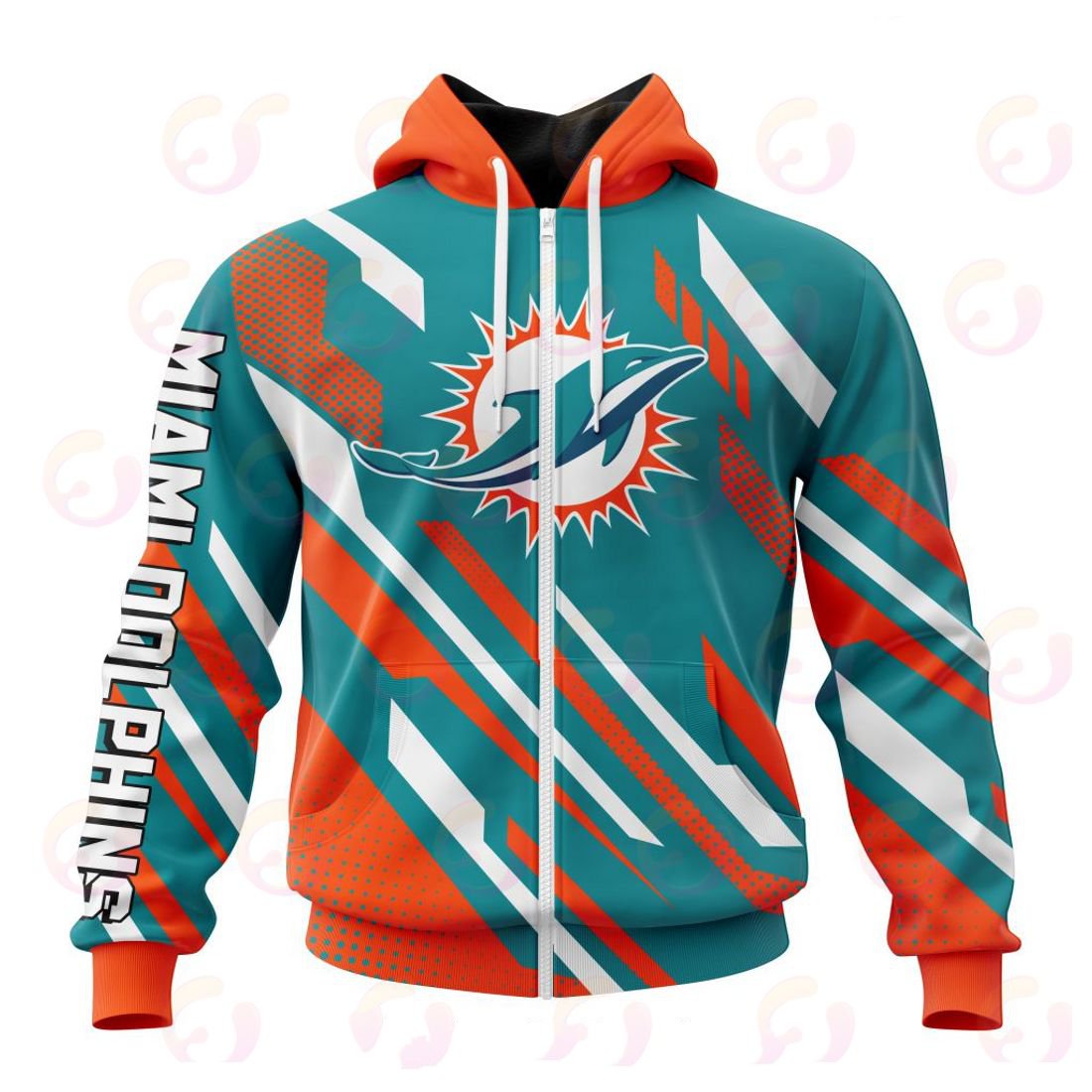 MIAMI DOLPHINS 3D HOODIE SPECIAL MOTOCROSS CONCEPT