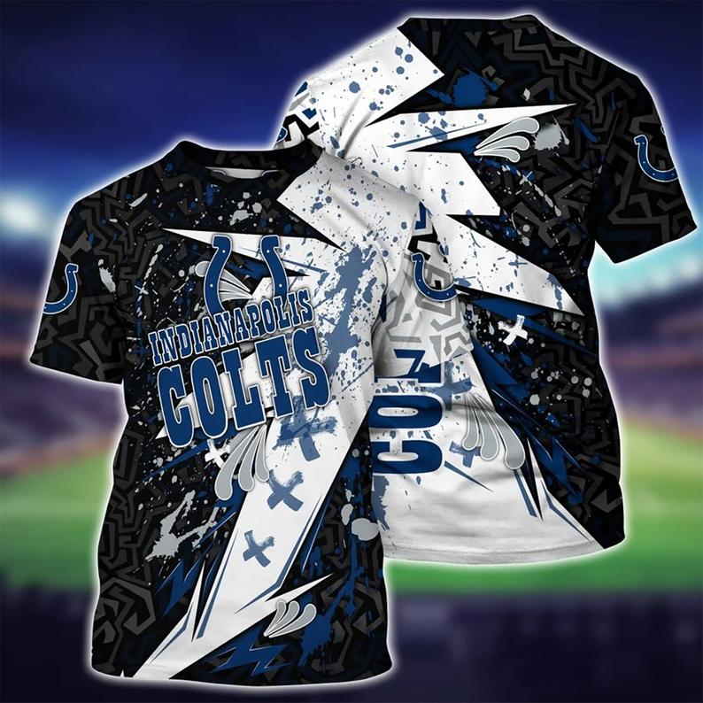 Indianapolis Colts 3D T-Shirt IC004