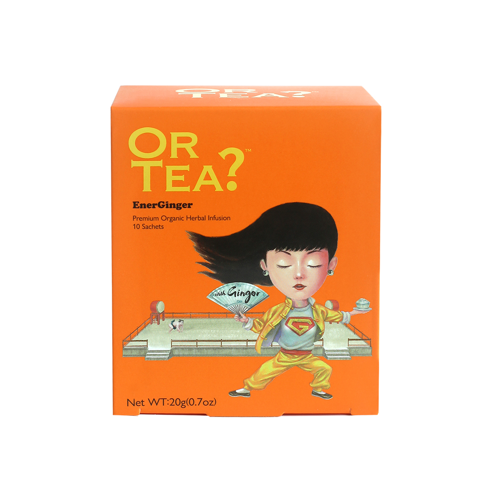 Or Tea Organic EnerGinger 10-Sachet Teabag Pillows