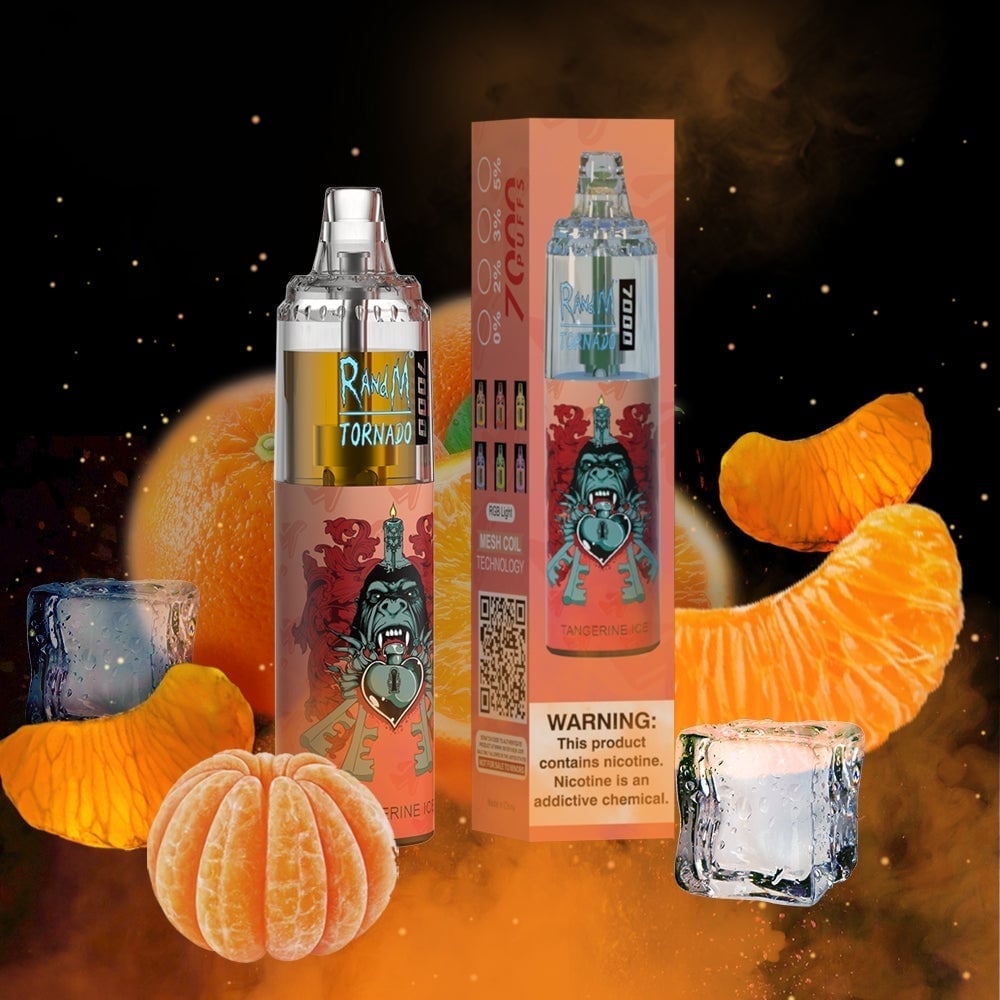 RM TORNADO 7000 AIRFLOW CONTROL SERIES  VAPE DEVICE [TANGERINE ICE]