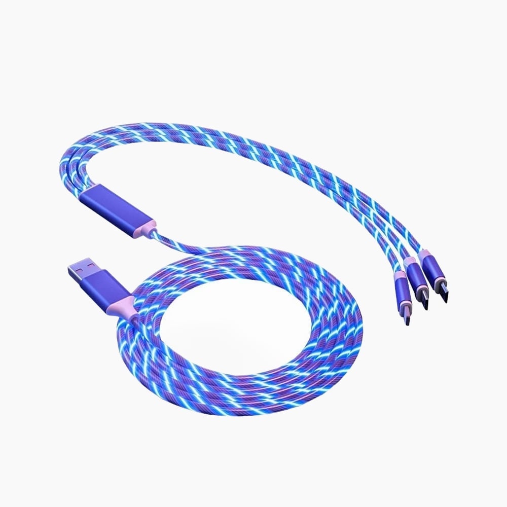VAPEPIE – 3-in-1 LED Flow Light Charging Cable