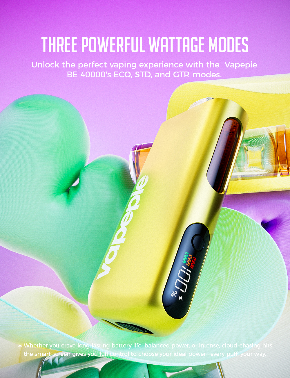 VAPEPIE Max 40000 puff Liquid Window &ndash; livello liquido visibile