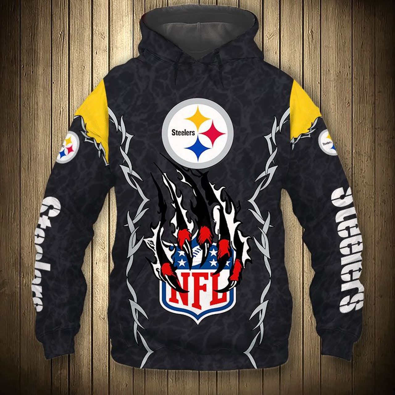 PITTSBURGH STEELERS 3D HOODIE PPSS030