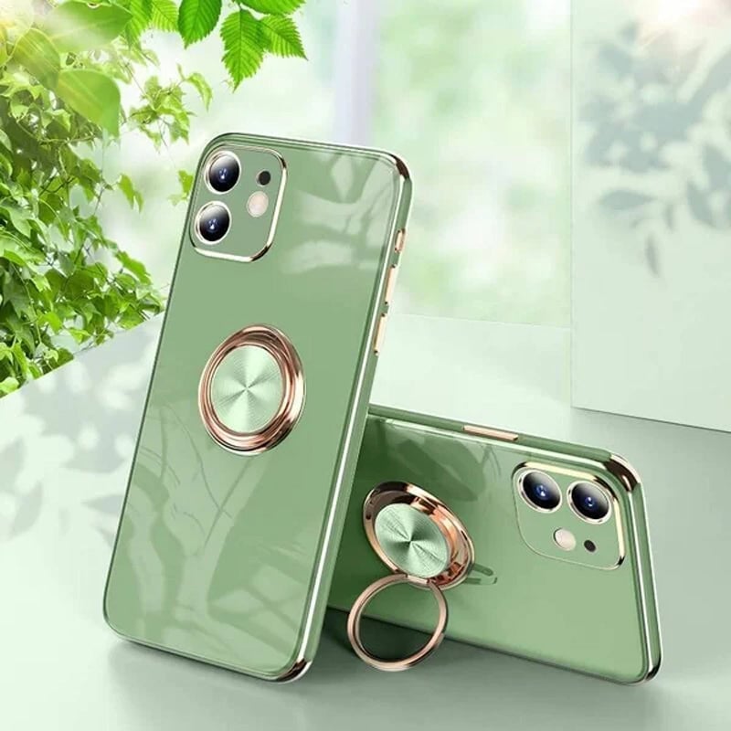 Plated Case with Ring For iPhone