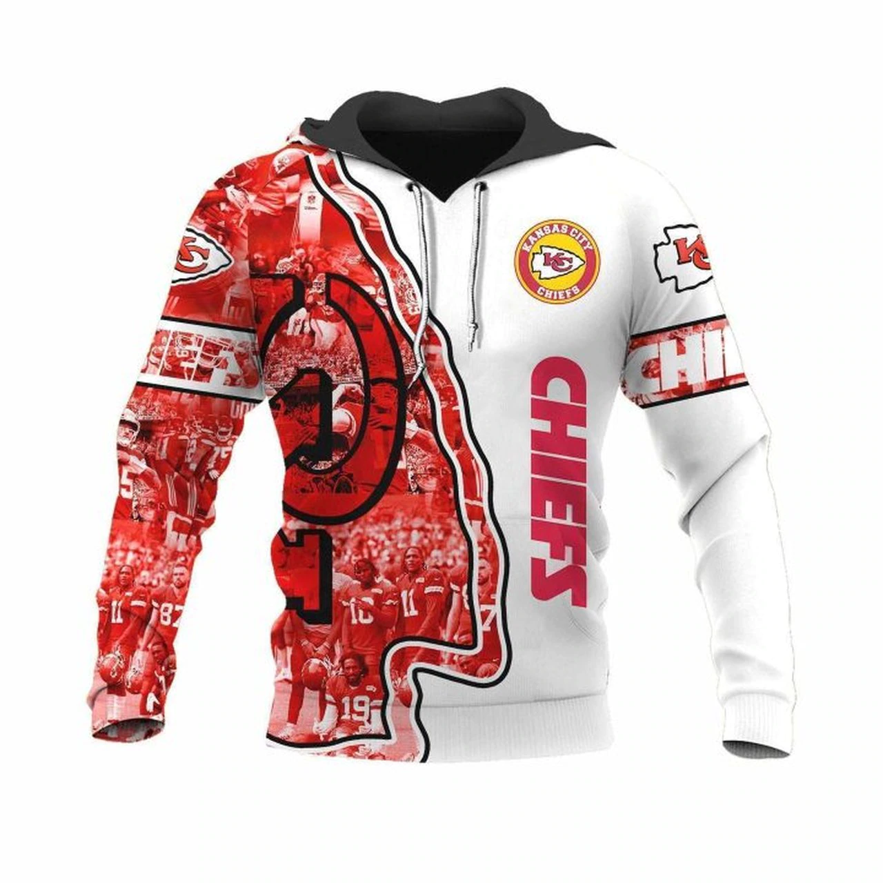 KANSAS CITY CHIEFS 3D HOODIE KKCC017