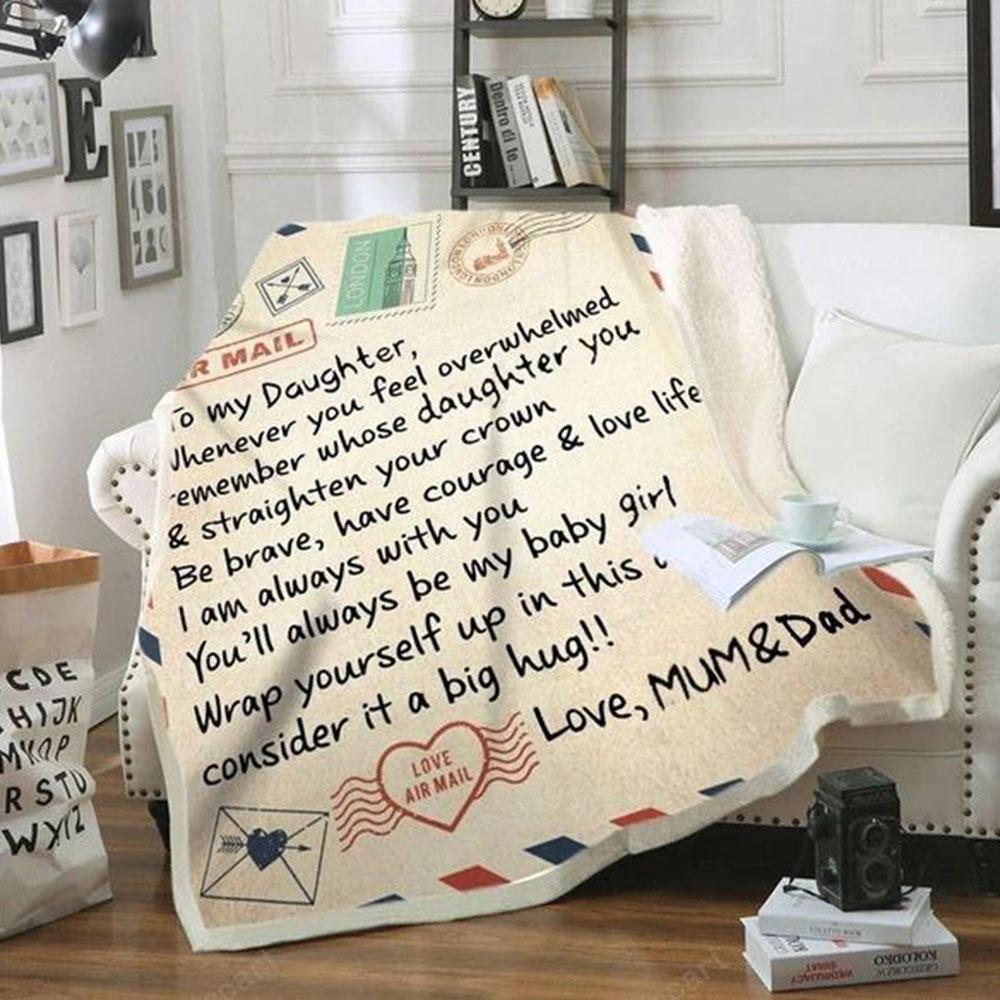 Higolot™ Family Loving Message Printed Fleece Blanket