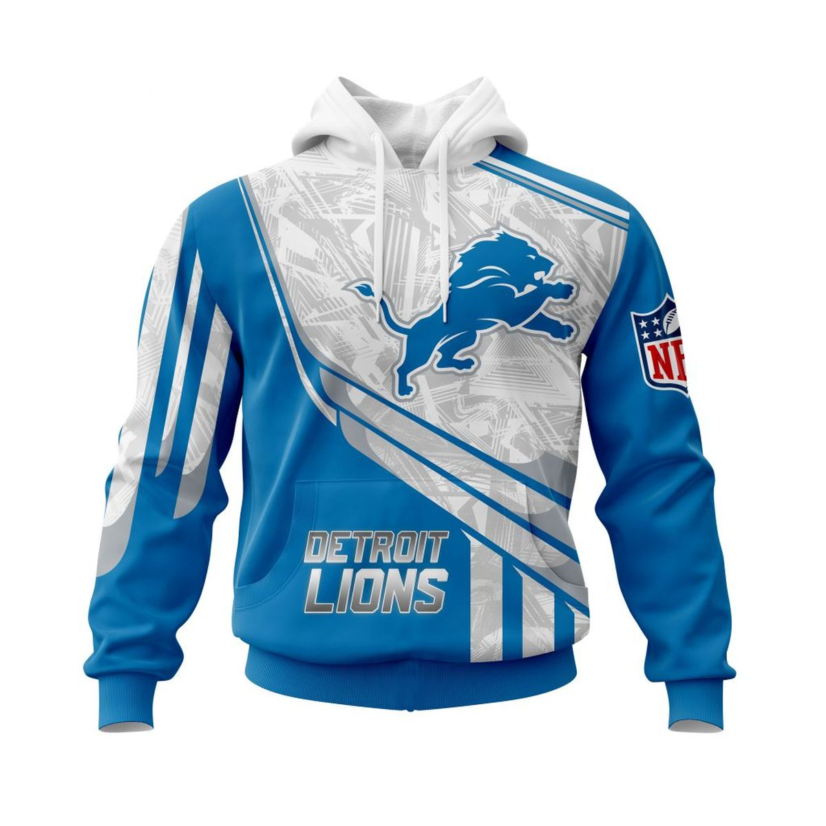 DETROIT LIONS 3D HOODIE SKULL0801