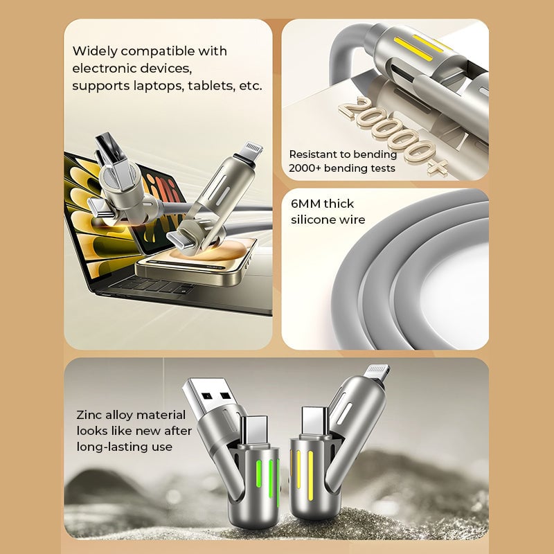 New 240W 4-in-1 USB C Cable