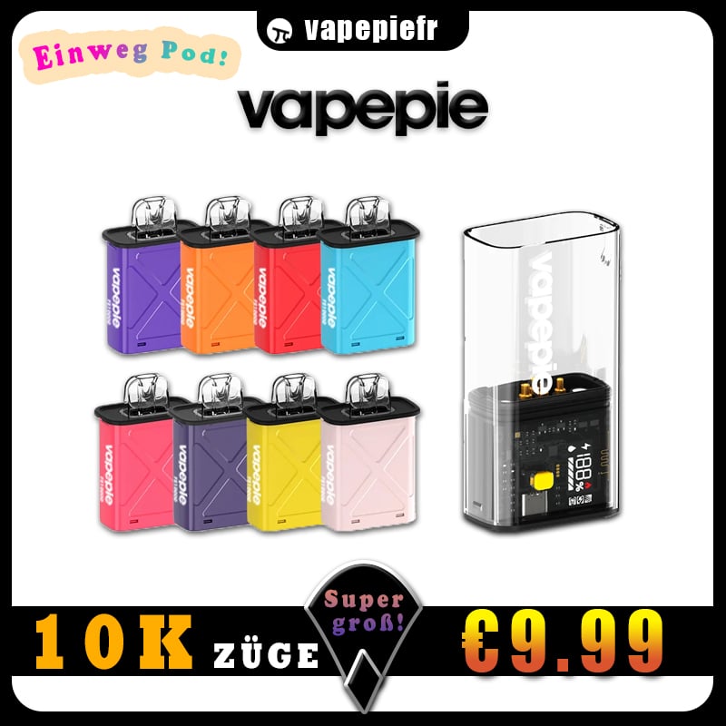 💖Unprecedented POD MOD🔥Vapepie  10000 puffs Disposable Pod Kit  + Vape Stick