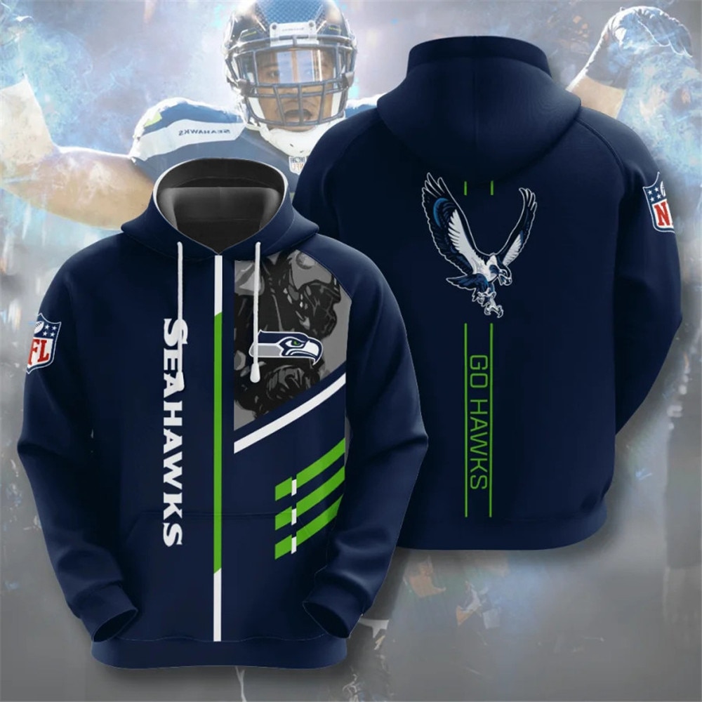 SEATTLE SEAHAWKS 3D HOODIE SSSS007