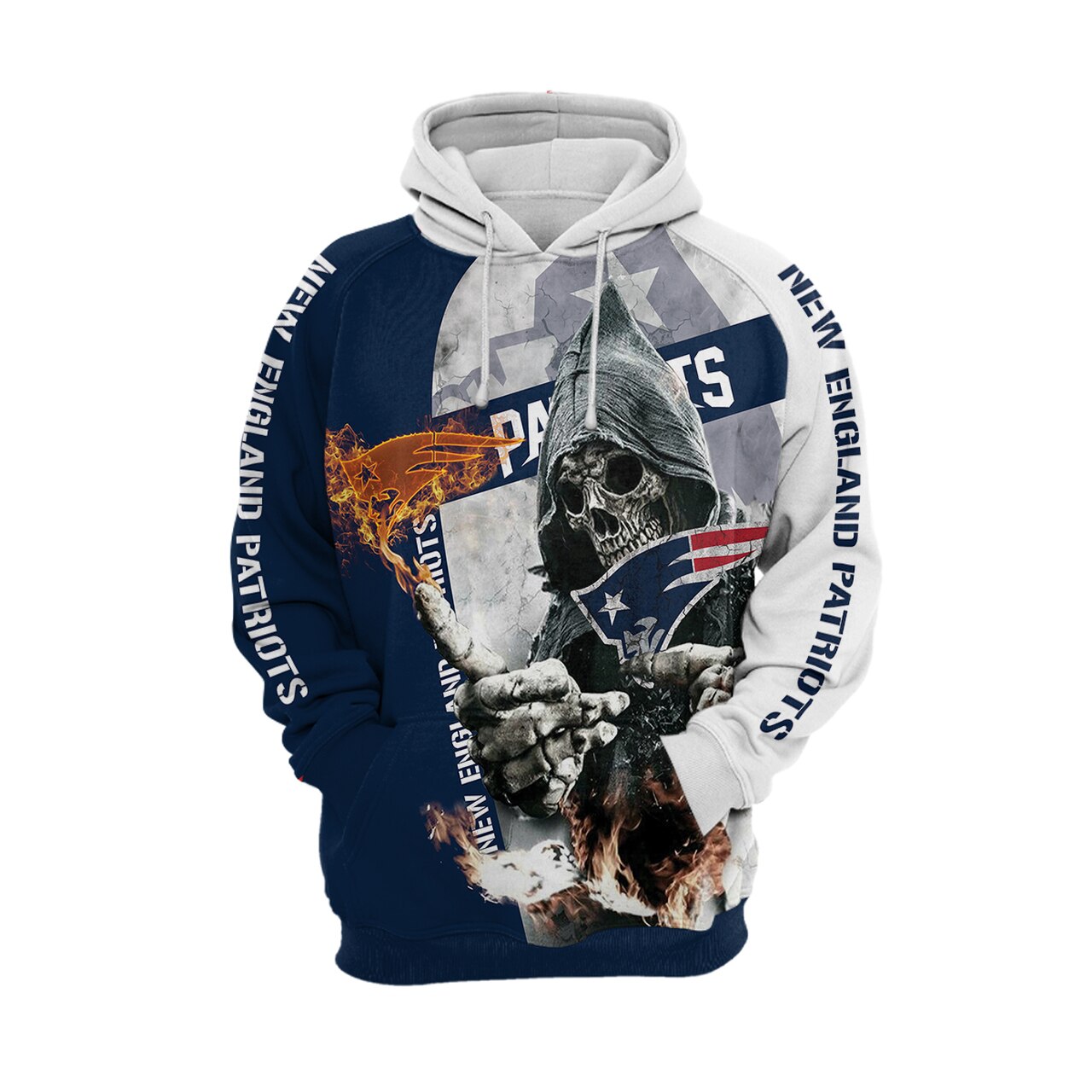 NEW ENGLAND PATRIOTS 3D HOODIE NNEP016