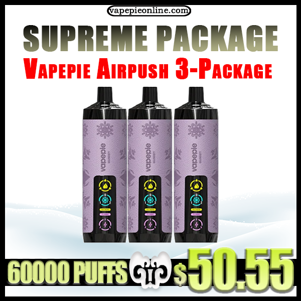 Vapepie AirPush 3-Pack Bundle | High-Performance Disposable Vapes – Global Shipping