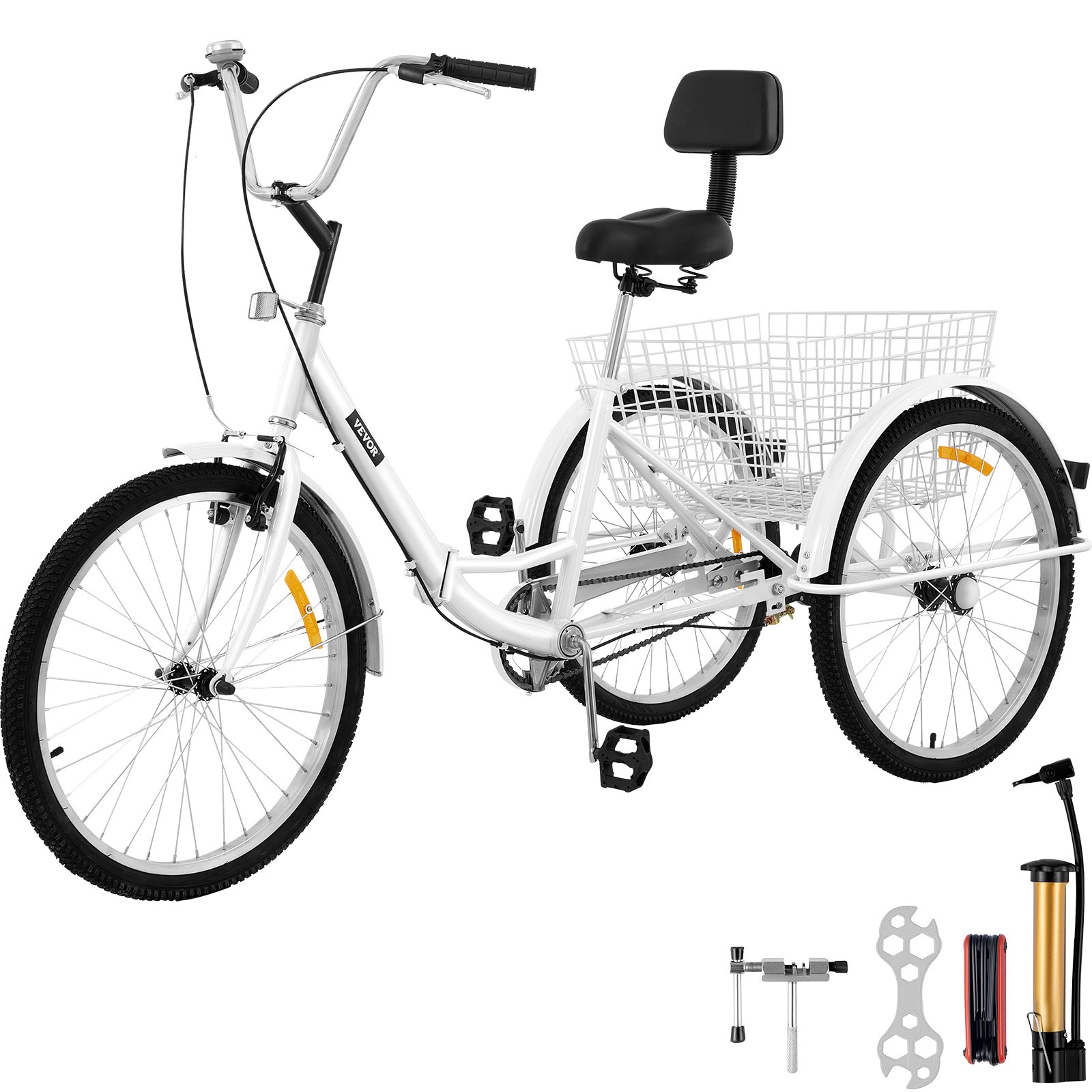 🔥Last day 50% off🔥 Tricycle Adult 24’’ Wheels Adult Tricycle