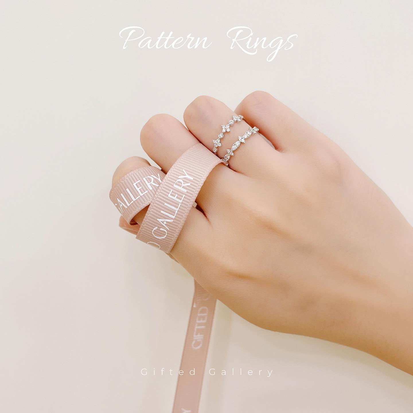 Diamond Pattern Rings by Gifted Gallery