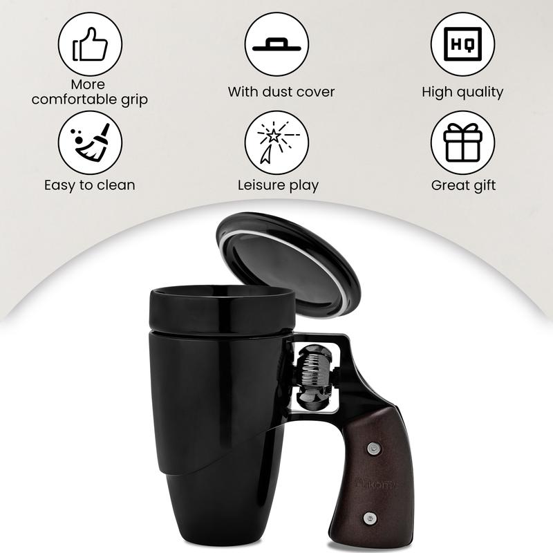 🔥LAST DAY 49% OFF - Gun Handle Coffee Mug with Rotatable Wooden Handle Gift Boxes