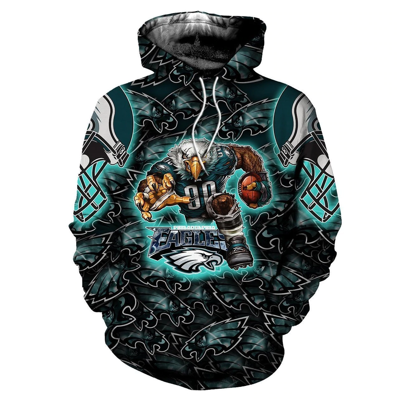 PHILADELPHIA EAGLES 3D HOODIE PPEE023