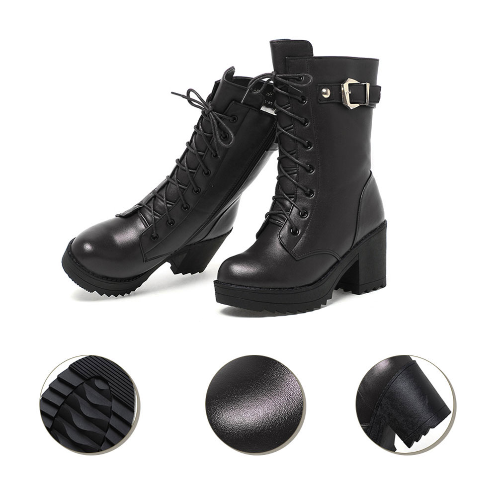 Castillotigo™ Nuevas botas Martin de terciopelo