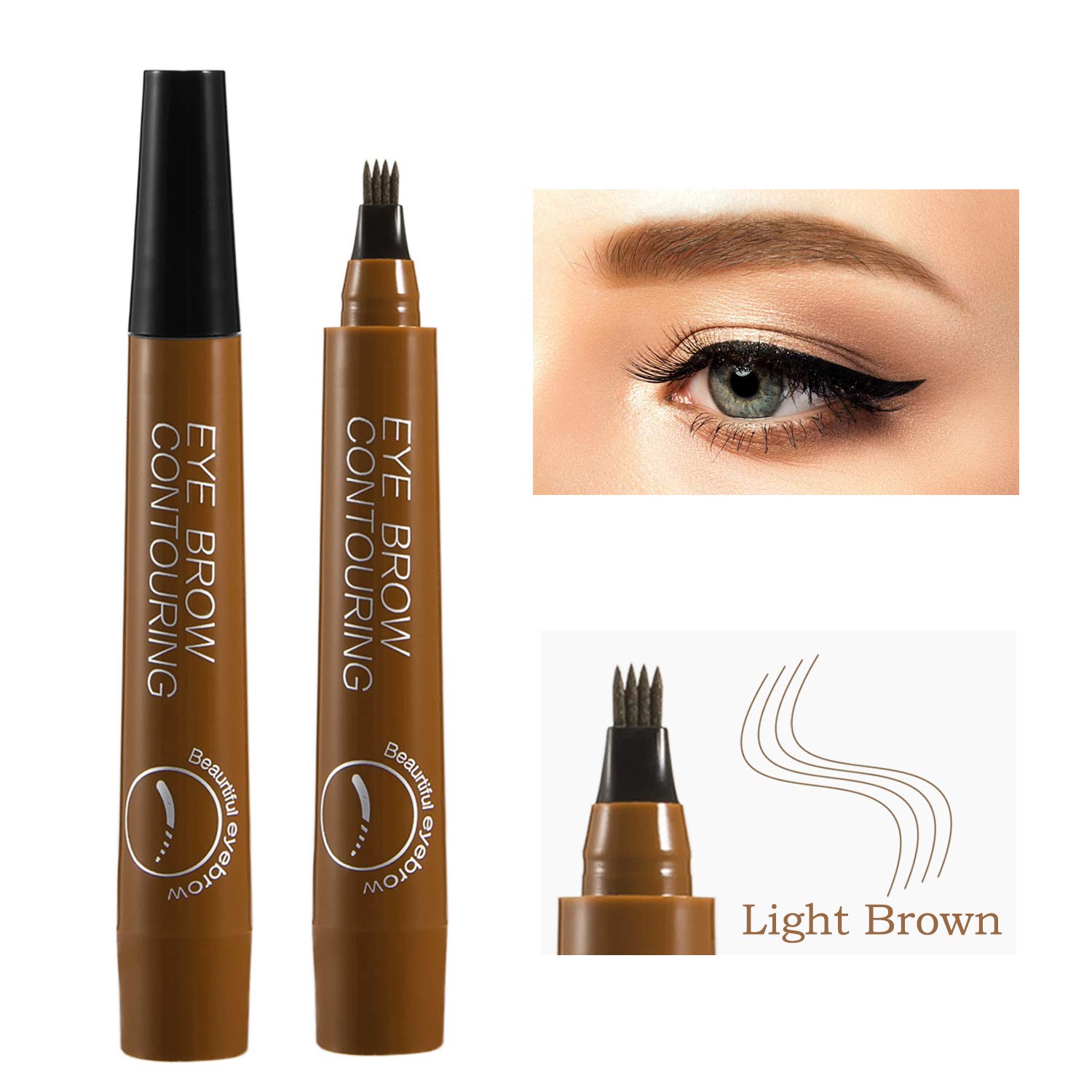 🎀- On-Time Delivery！4 Points Eyebrown Pen(Last Day Promotion&50% OFF)