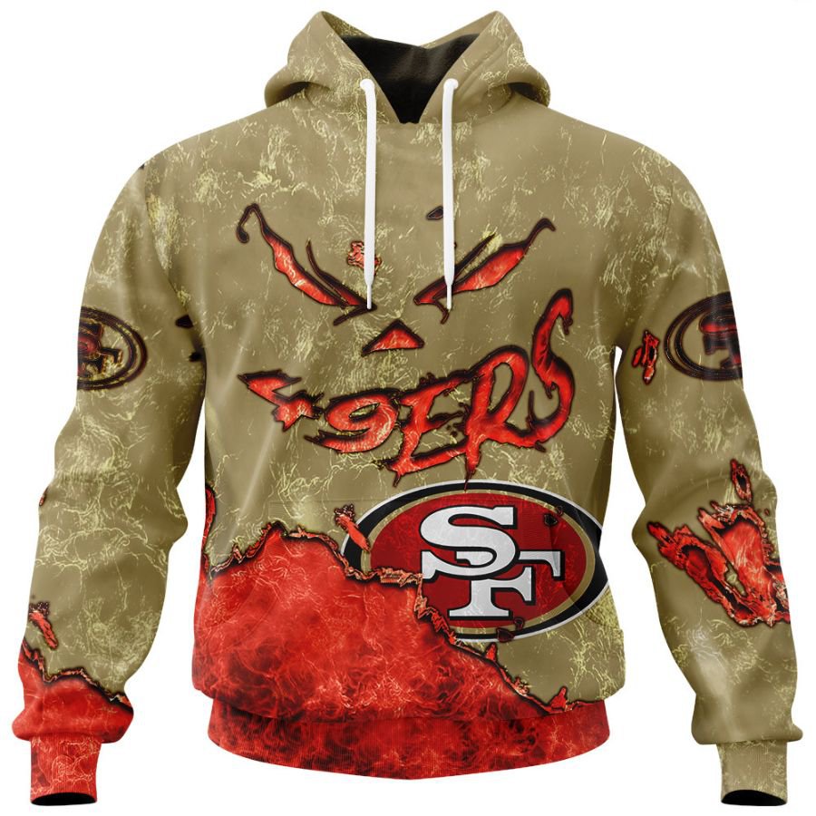 SAN FRANCISCO 49ERS 3D HOODIE HALLOWEEN001