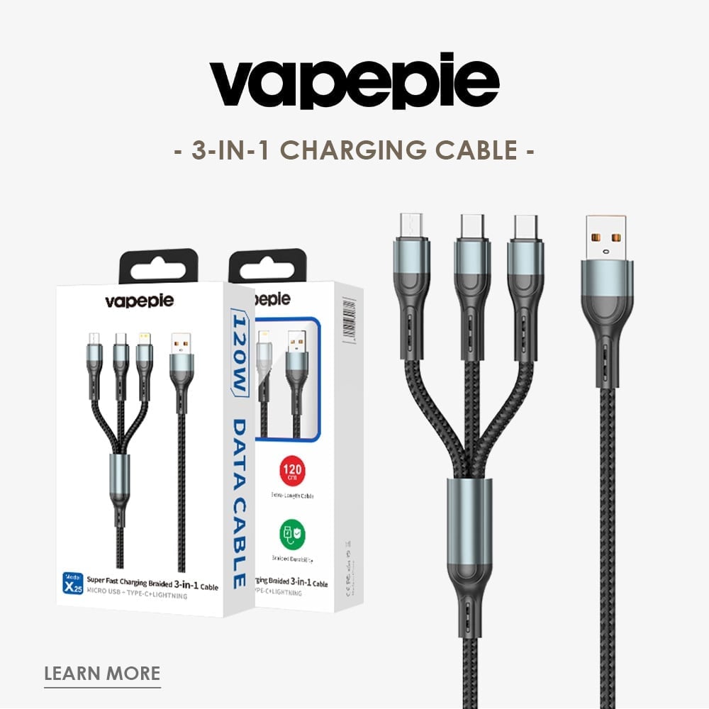 VAPEPIE 3-in-1 Upgrade Fast Charging Cable | USA warehouse 🎁