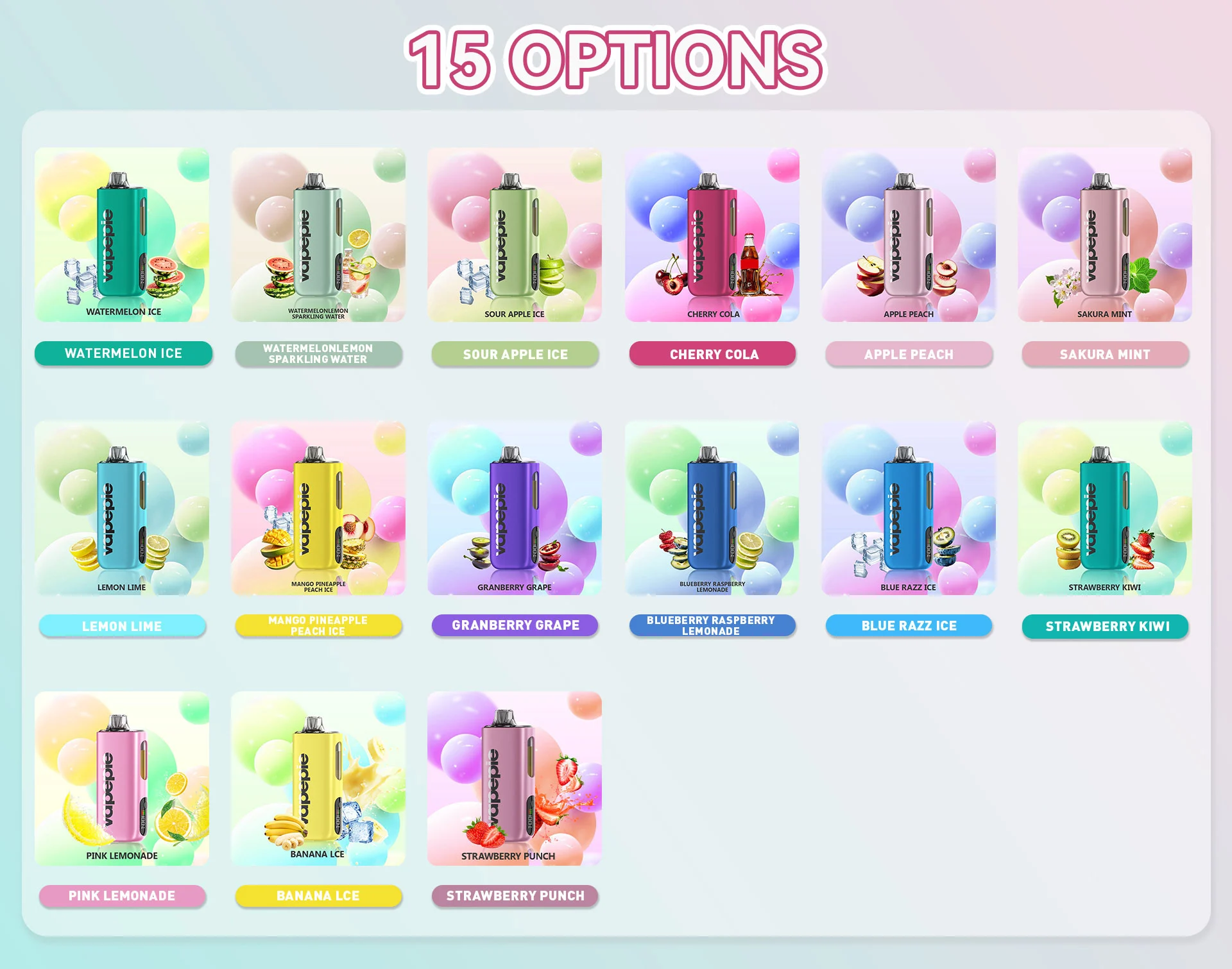 Vapepie Power Balance Pro Bundle 80k tragadas（Big Empire1 e Ghost Air1）Vape descartável