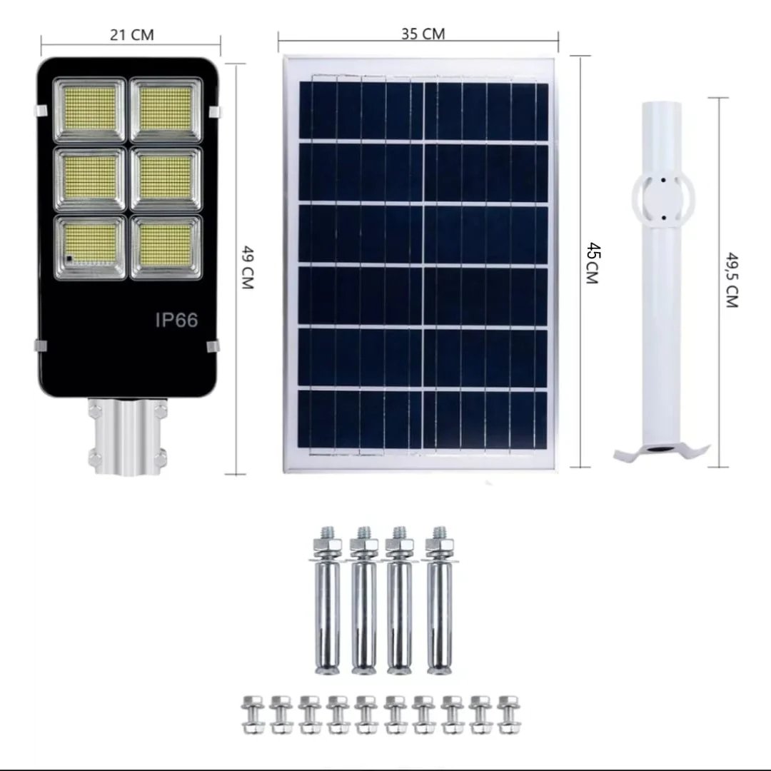 Reflector de potencia LED de 600 W con panel de luz de carga solar