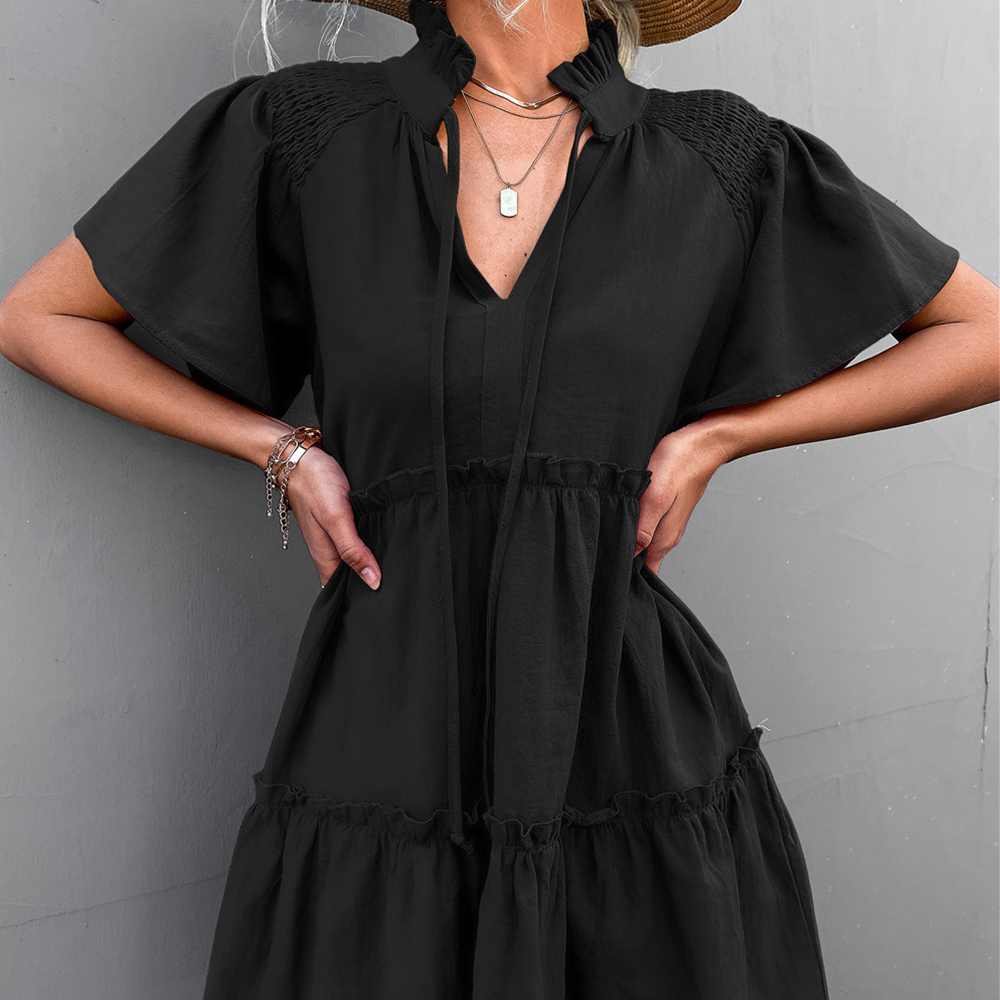 Castillotigo™ Vestido con cordones y cuello en V