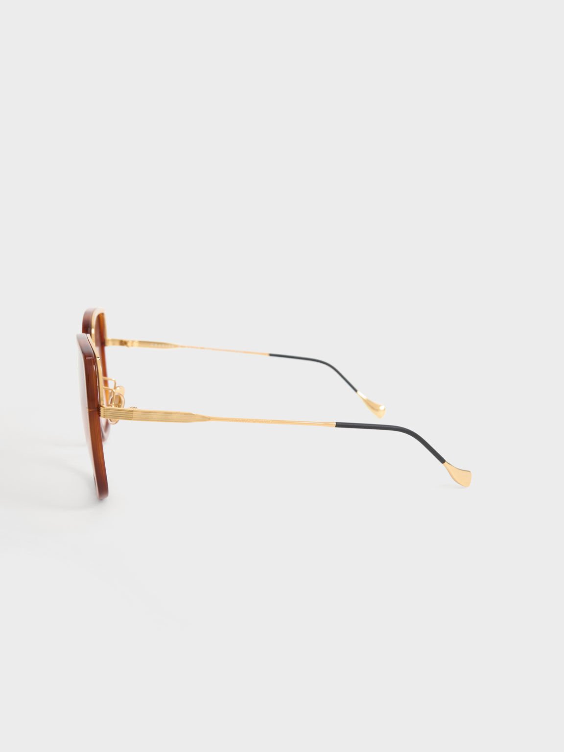 Open Wire Square Acetate Sunglasses