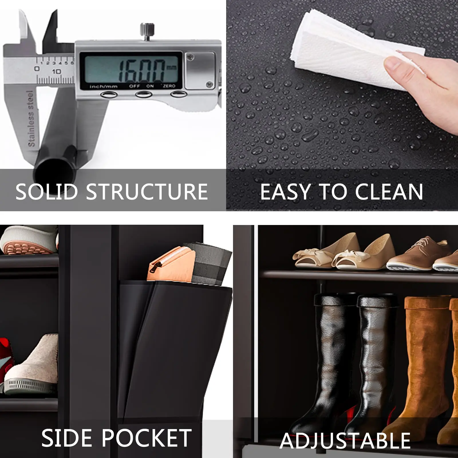 🎉Clearance only $19.98🎉Shoe Rack Portable Storage Free Standing Shoe 18