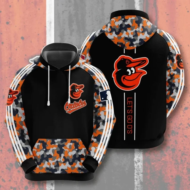 BALTIMORE ORIOLES 3D HOODIES BO004