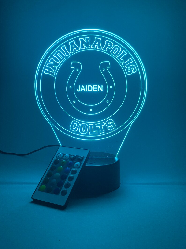 INDIANAPOLIS COLTS 3D LAMP PERSONALIZED