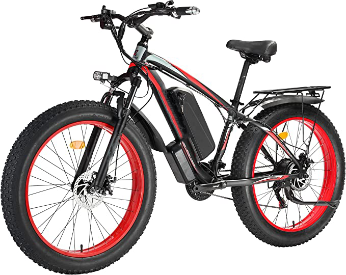 🚲(Free Shipping)Wide tire electric bike with 1000W 48V/17.5Ah removable battery 31MPH🚲