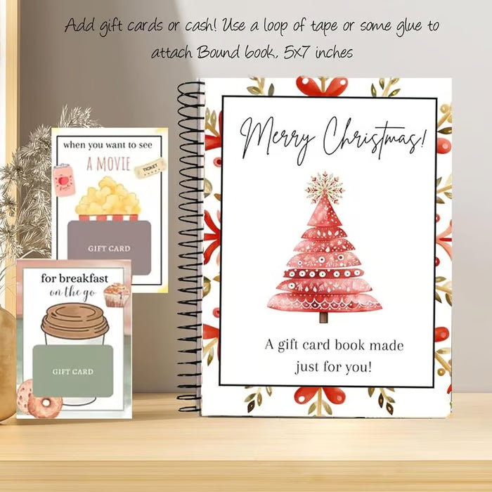 🔥LAST DAY 49% OFF - DIY Spiral Bound Christmas Gift Card Album Book