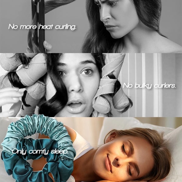 🔥(Early Mother's Day Sale - 50% OFF) Heatless Hair Curling Double Scrunchie