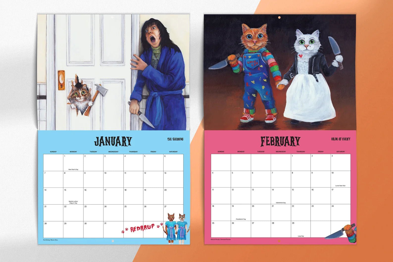 Scaredy Cats 2024 Monthly Calendar Moresmall