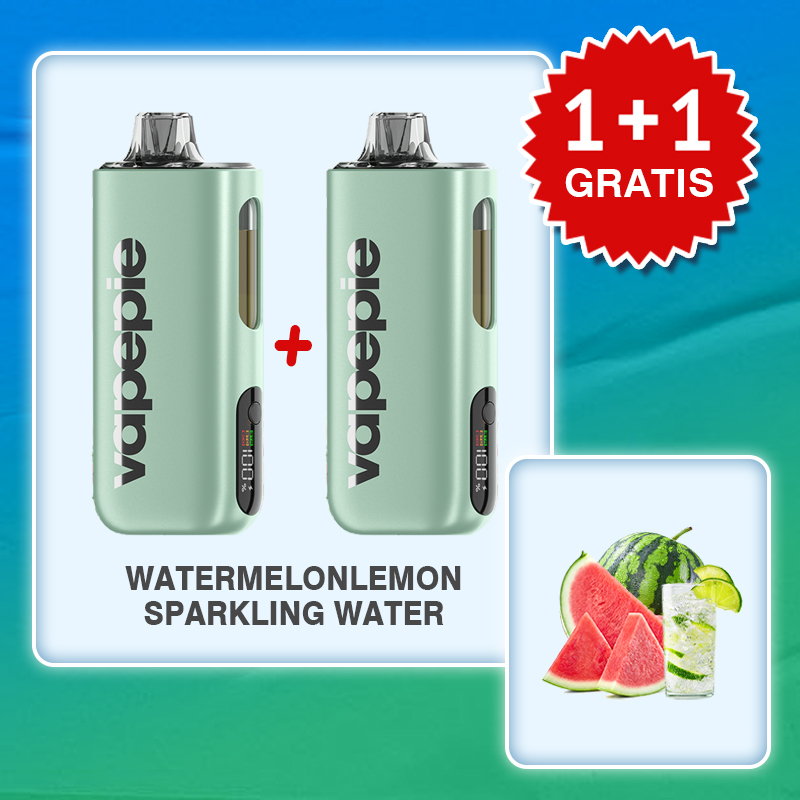 (2PCS) WATERMELONLEMON SPARKLING WATER & VAPEPIE Max 40000 PUFFS