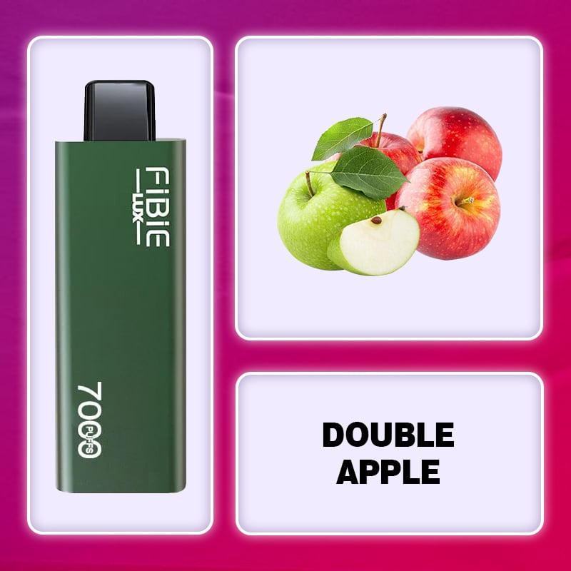 FIBIE 7000 Puffs Disposable Vapor Wands(7000 PUFFS) - DOUBLE-APPLE