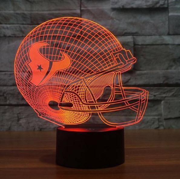 HOUSTON TEXANS 3D LED LIGHT LAMP