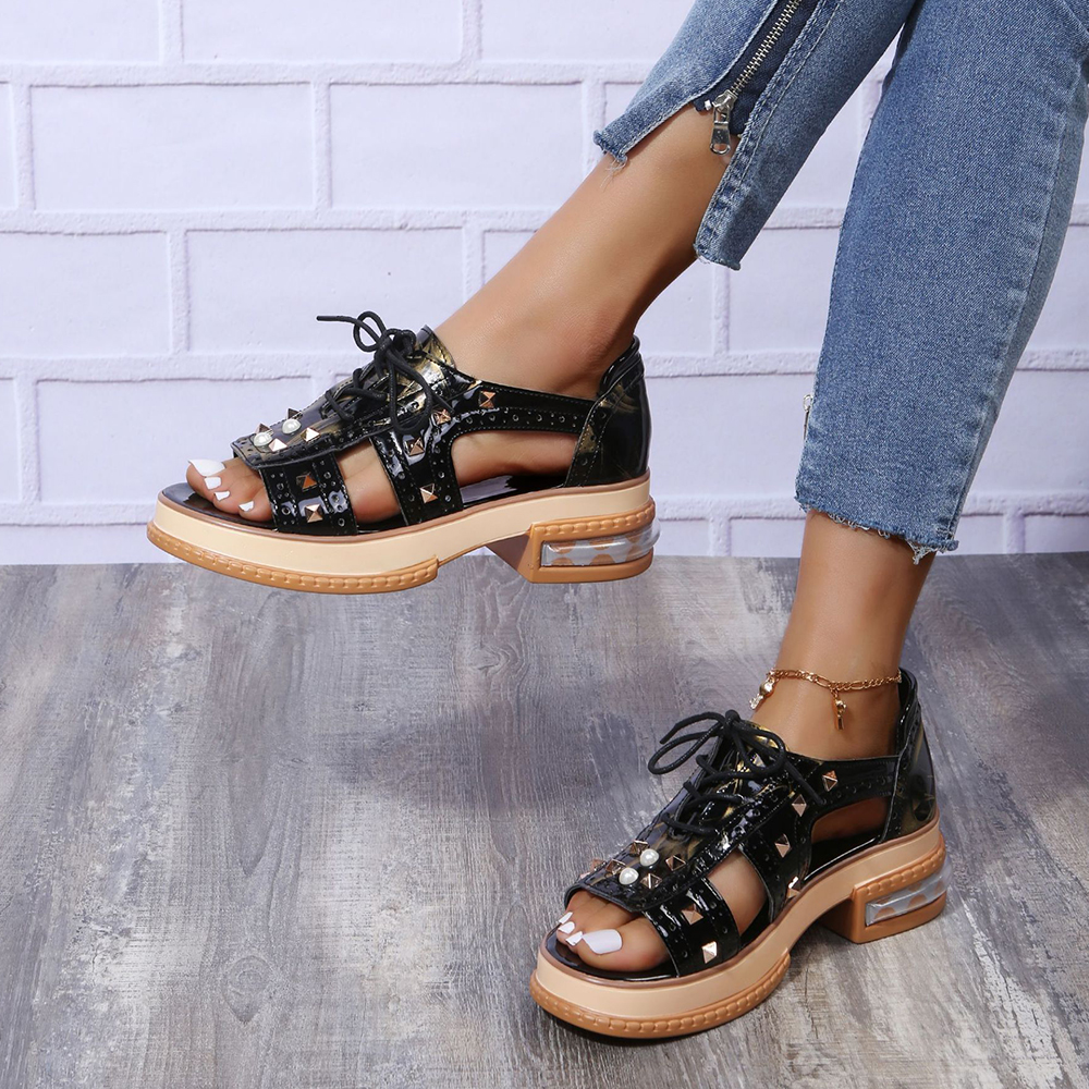 Castillotigo™ Sandalias casuales con tachuelas