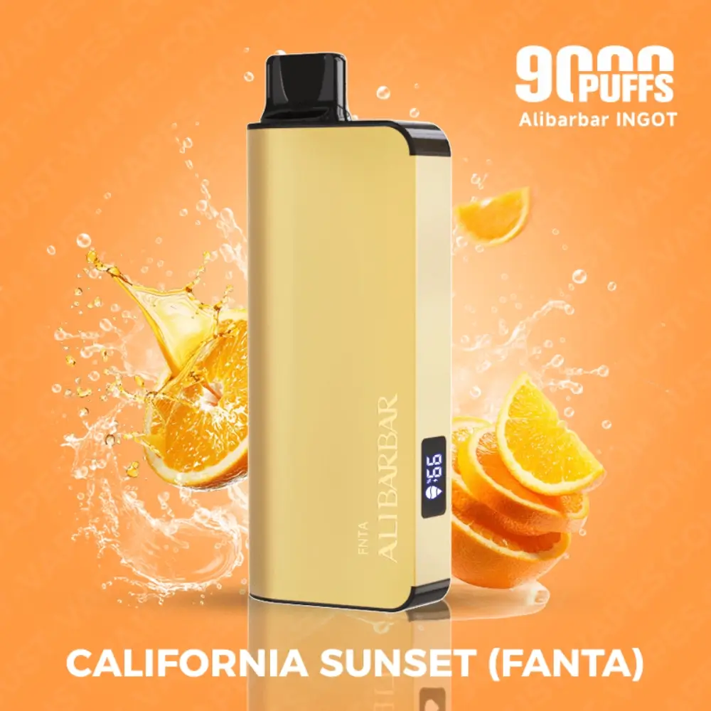 California Sunset – Alibarbar INGOT 9000 Puffs