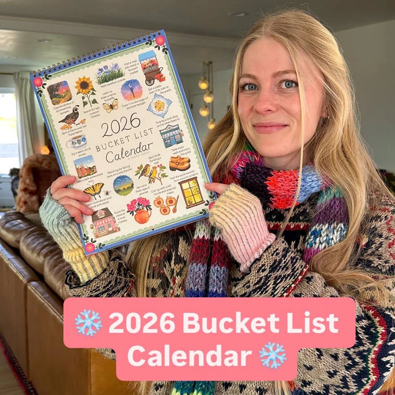 📅LAST DAY 49% OFF - 2026 Bucket List Calendar 🍂🌸