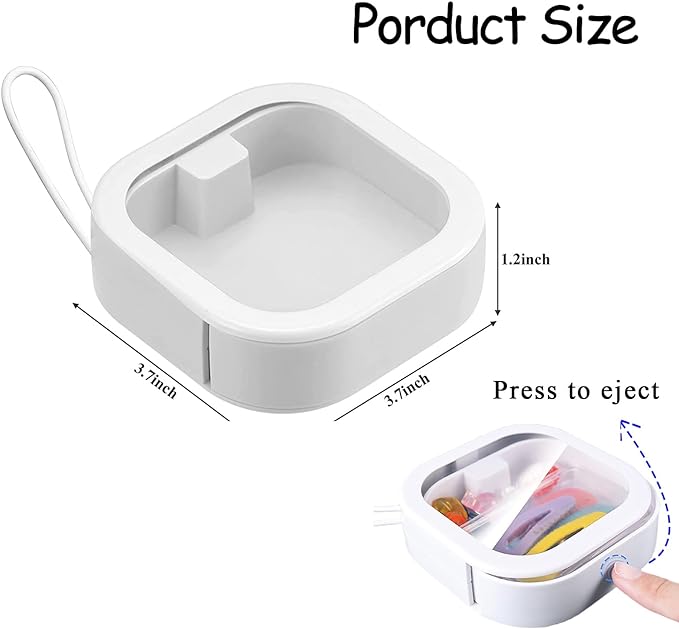 Headband storage box, portable headband storage box