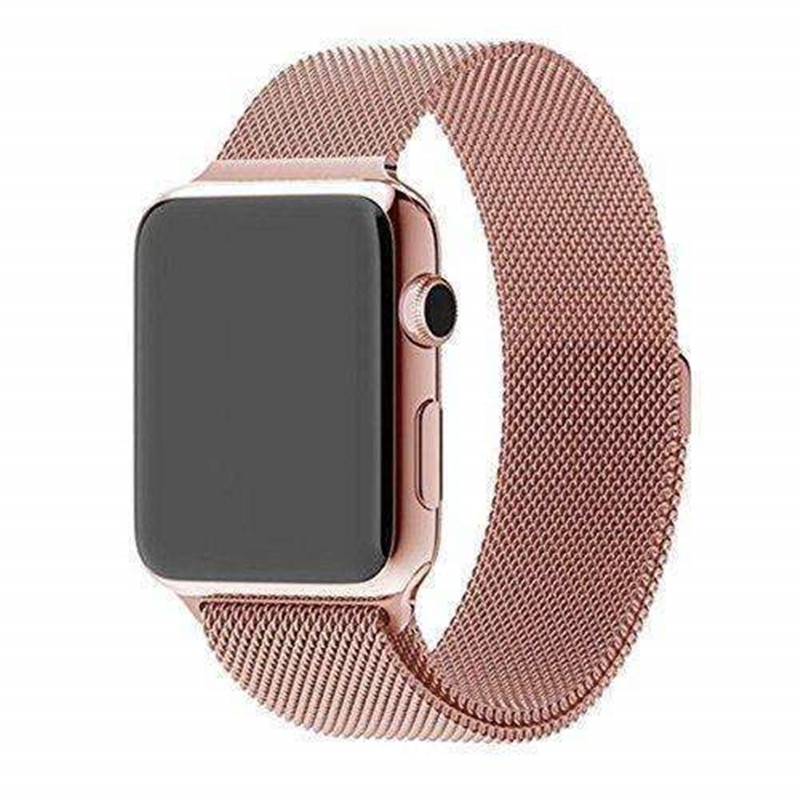 Milanese Stainless Steel Apple Watch Band With Case