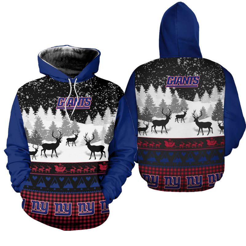 NEW YORK GIANTS HOODIE 3D GIFT FOR XMAS