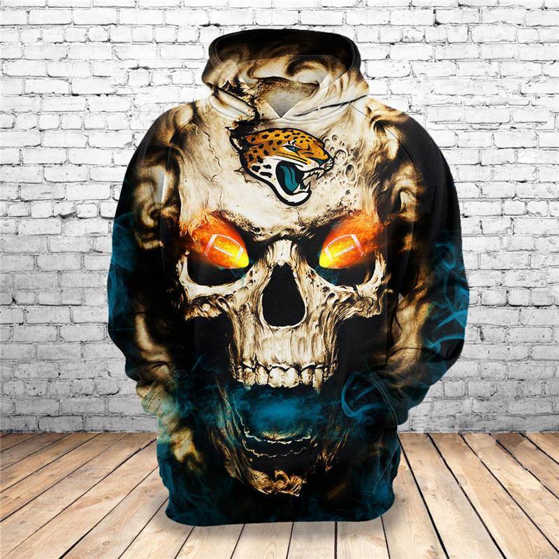 JAGUARS 3D HOODIE SKULL